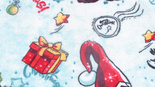 Ściereczka Kuchenna Świąteczna – Skrzaty z Latarniami i Prezenty