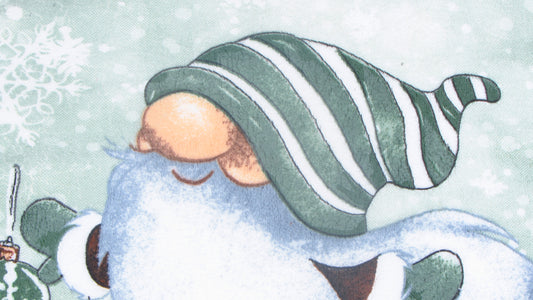 Ściereczka Kuchenna Świąteczna – Skrzat na Łyżwach i Prezenty