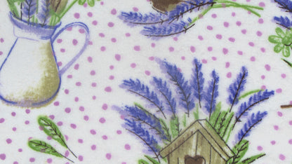 Kuchenna Ścierka Prowansalska – Lawenda w Doniczkach i Groszki