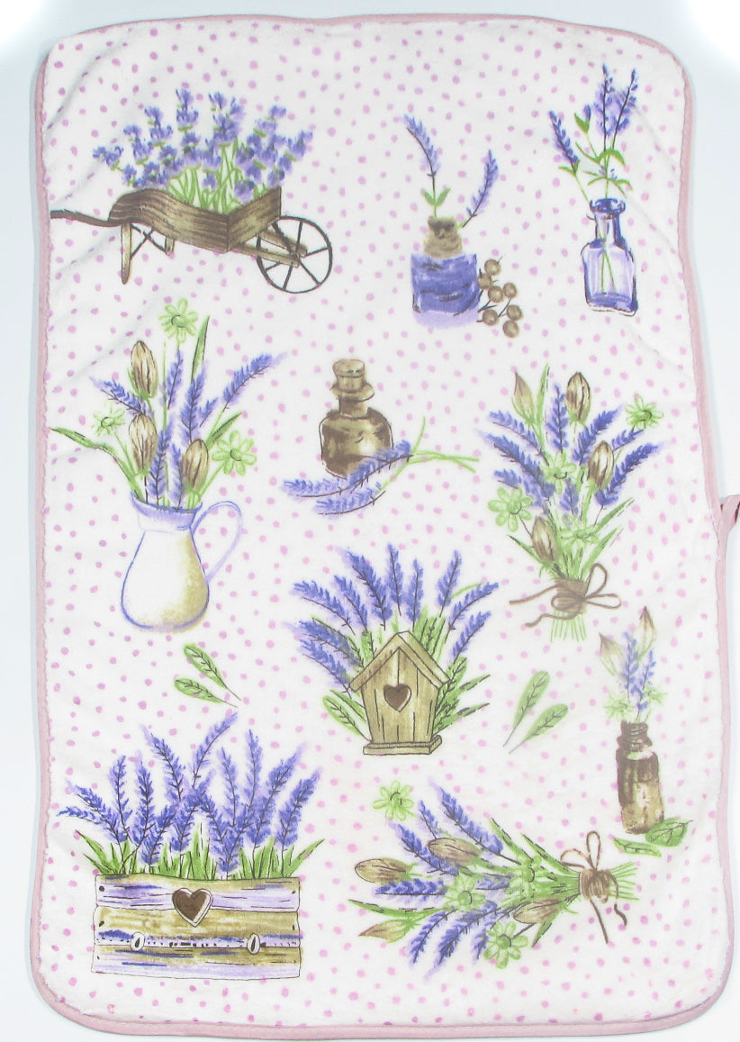 Kuchenna Ścierka Prowansalska – Lawenda w Doniczkach i Groszki