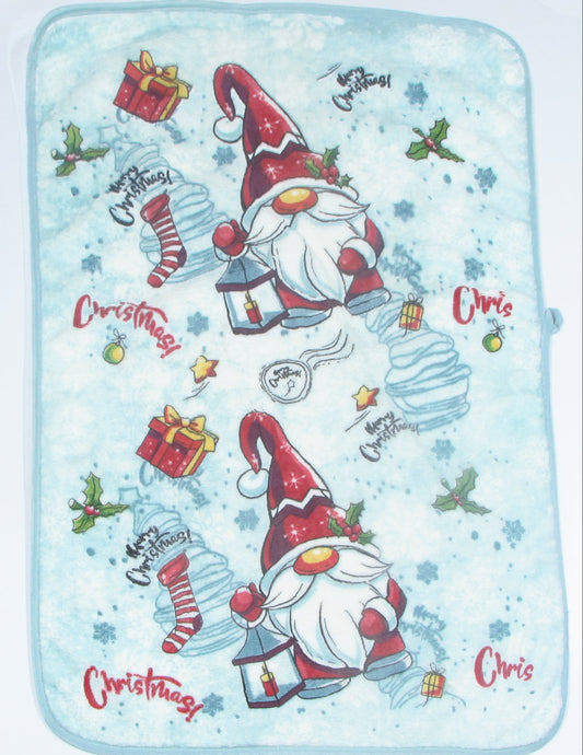 Ściereczka Kuchenna Świąteczna – Skrzaty z Latarniami i Prezenty