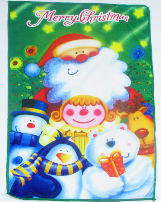 Świąteczna Ściereczka Kuchenna – Mikołaj i Wesoła Drużyna